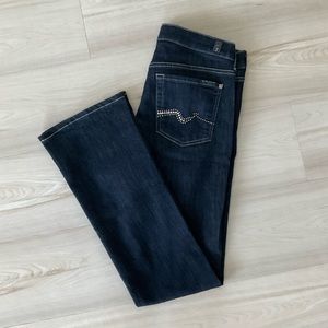 7 for all mankind jeans with embellished pockets
